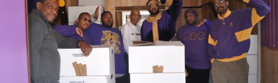 Pi Omega Chapter Donates Winter Coats to the Powell Recovery Center